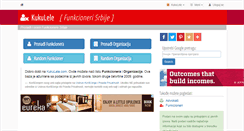 Desktop Screenshot of funkcioneri.kukulele.com